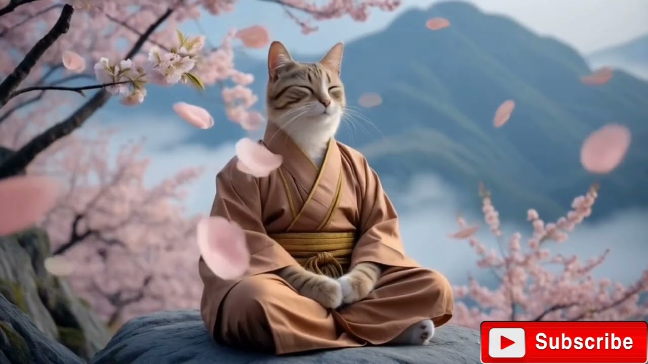 Meditating cat - Buddhist (30 min meditation)