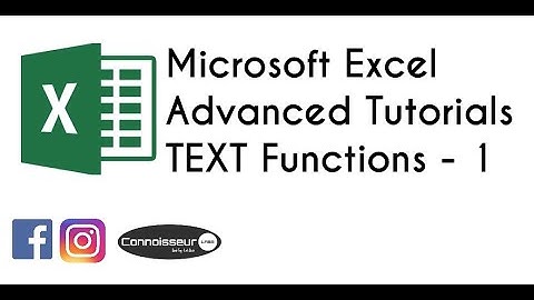 MS Excel Advanced Tutorials - TEXT Functions -1 BAHTTEXT(), CHAR(), CLEAN(), CODE(), CONCATENATE()