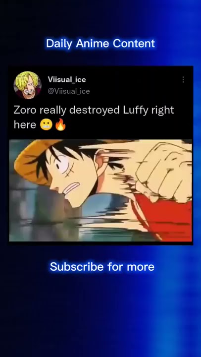 Zoro destroyed Luffy right here 🥶🔥 #shorts