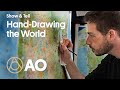 Comment un cartographe a dessin lamrique du nord  main leve  montrer et raconter  atlas obscur