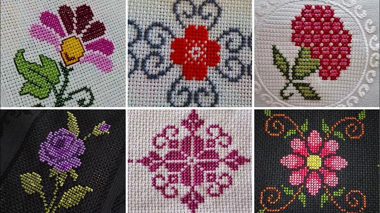 Patrones de punto de cruz para manteles | Punto de cruz para todo | Cross stitch Patterns 🤩