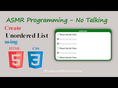 ASMR Programming - Build a List Designing - No Talking