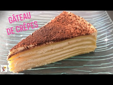 Vidéo: Comment Faire Un Gâteau Aux Crêpes Avec Une Crème Au Chocolat Et Des Pommes