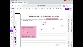 2018 October Edexcel A level Maths Paper 1 Q1