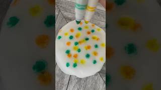 Oddly Satisfying Slime Coloring with CRAYOLA Markers #shorts #slimecoloring #crayolamarkers