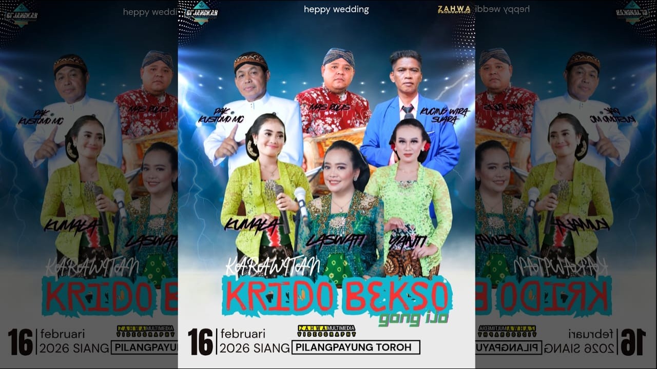 🔴LIVE KARAWITAN KRIDO BEKSO GONG IJO | WEDDING SEPTI & BRILIAN 16 FAB 2026 PILANGPAYUNG