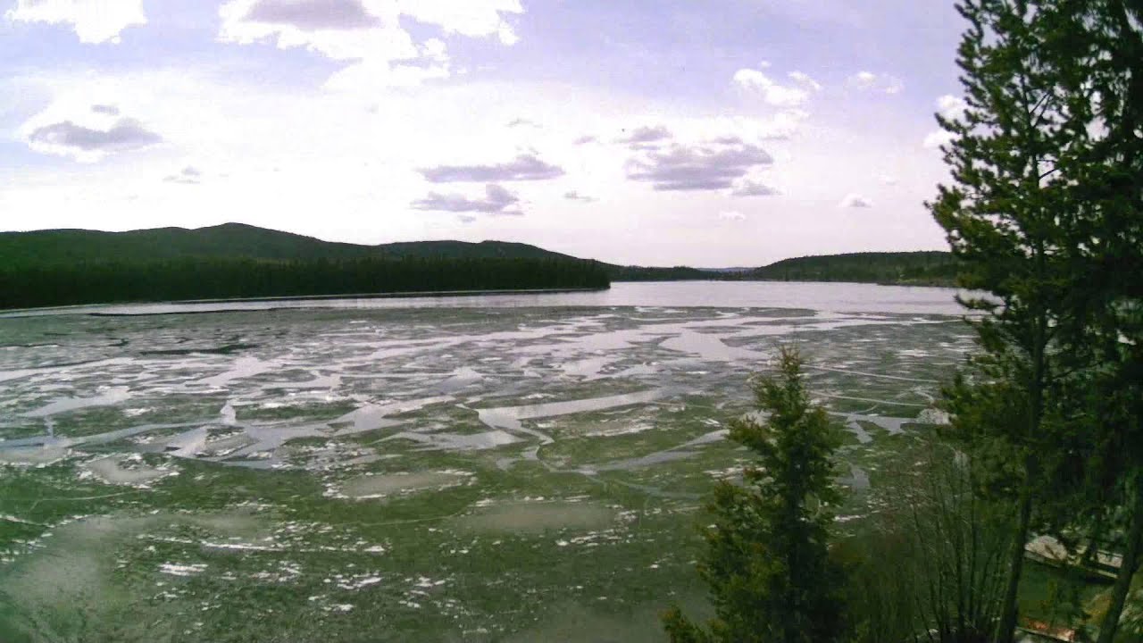 Lac Le Jeune Ice Off 2014 YouTube