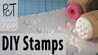 DIY Texture Stamps for Polymer Clay