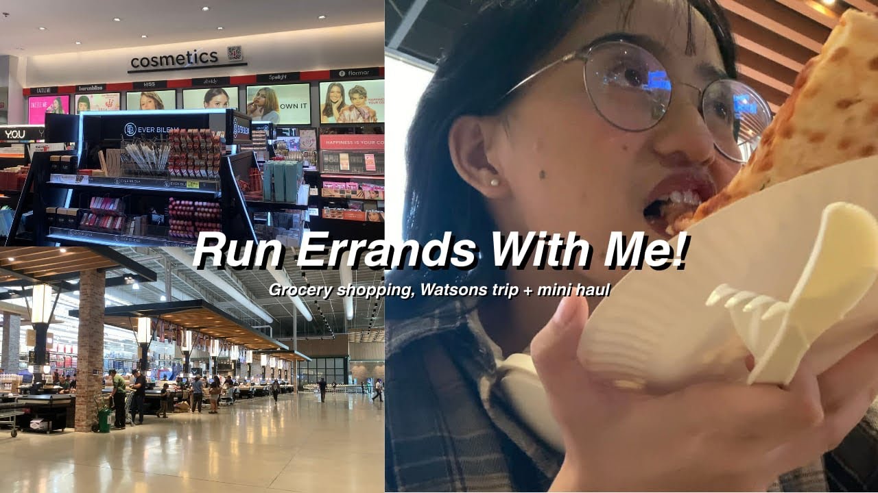 DO ERRANDS WITH ME! ❤️ Grocery shopping, Watsons and a Mini Haul