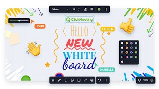 ClickMeeting whiteboard 2024 update. New way of saving your work.