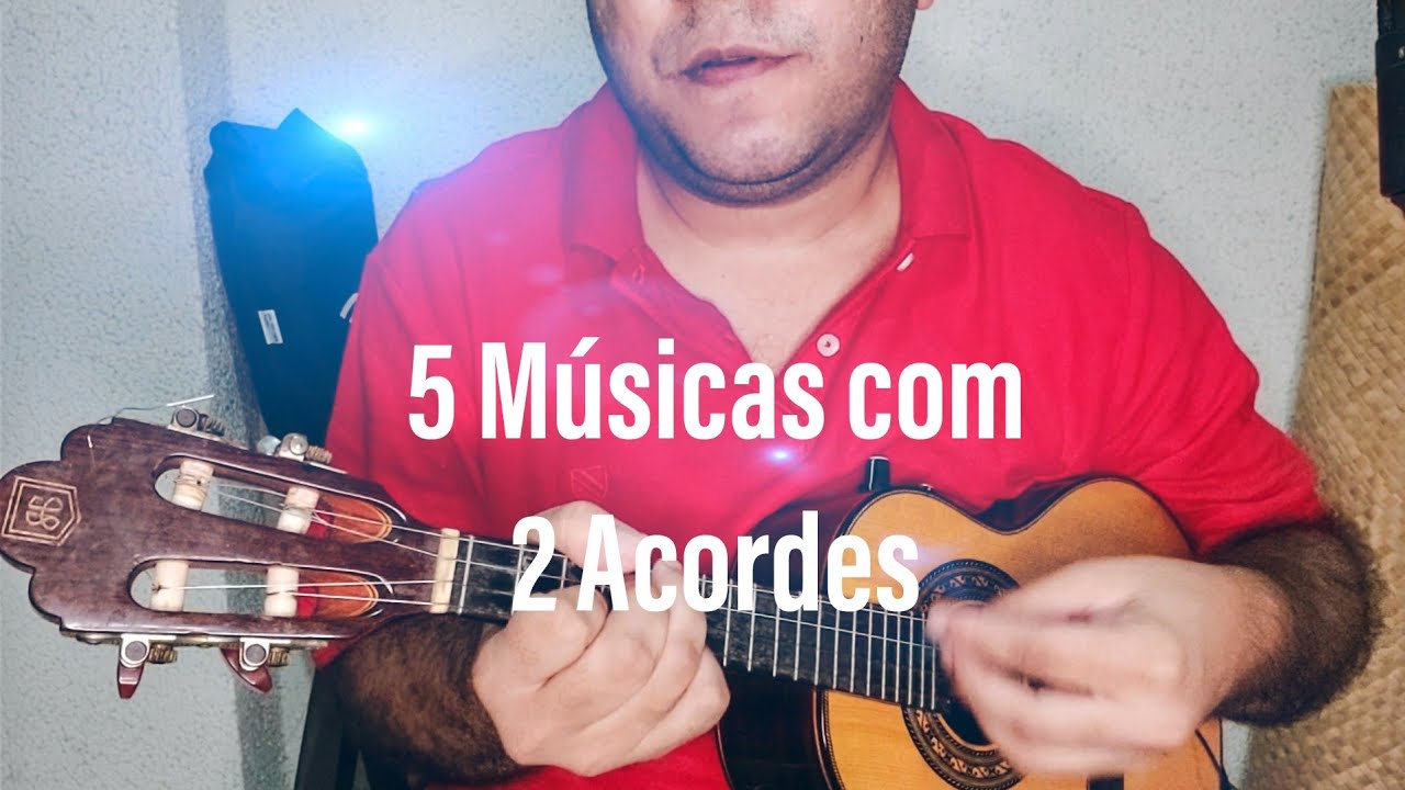 5 Músicas CAVACO 2 ACORDES Simplificado para aprender Hoje