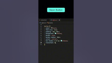 Create a Neon Button Hover Animation with HTML & CSS!