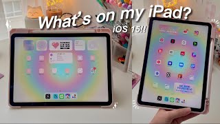 What's on my iPad Air?🌷| iOS15 customization screenshot 4