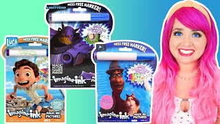 Coloring Luca, Lightyear & Soul Disney Pixar Magic Ink Coloring Books | Imagine Ink Wealth