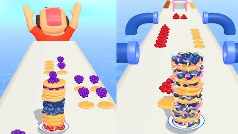pancake run! gameplay walkthrough android ios (levels) 49,46,47