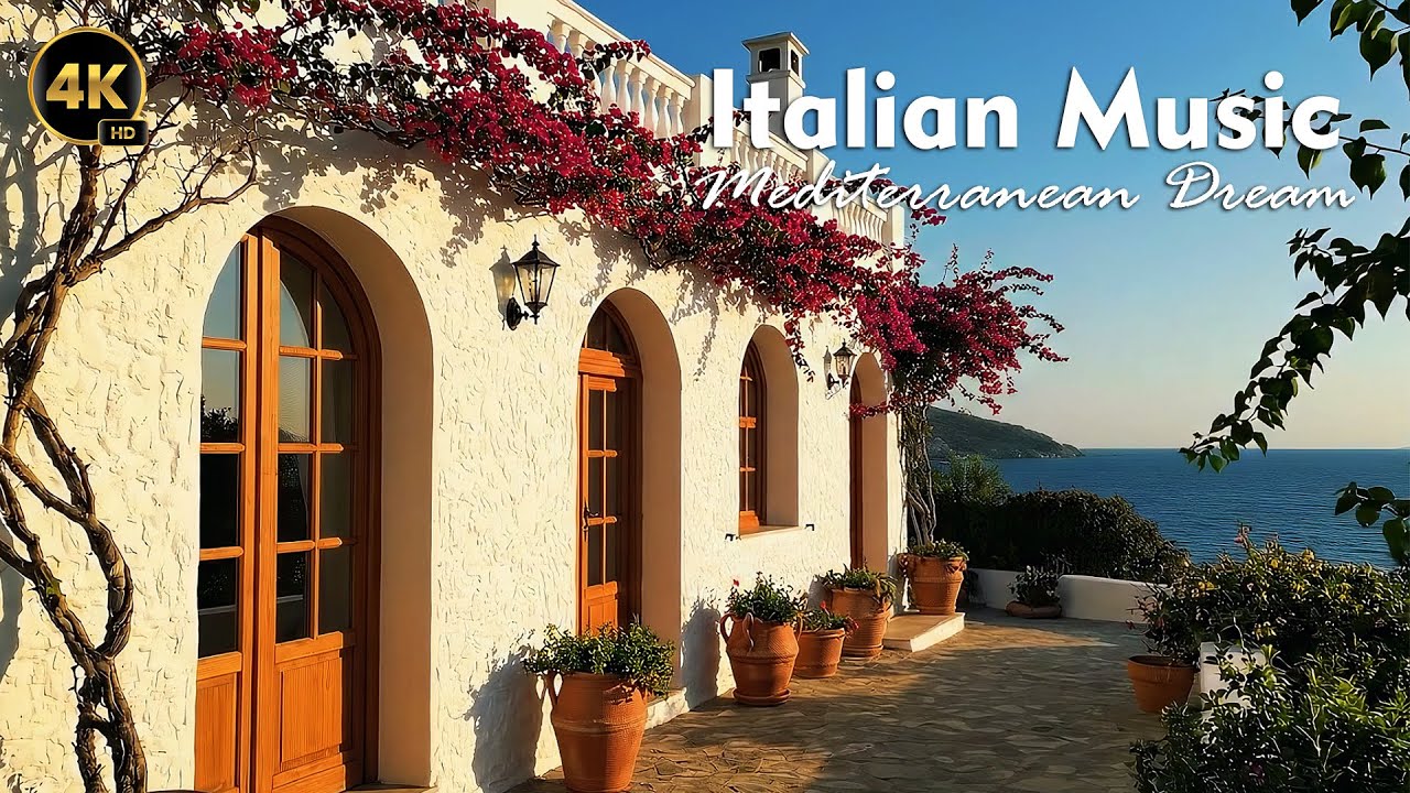 Italian Riviera Escape 🌅 | Relaxing Mediterranean Instrumental Vibes & Coastal Beauty