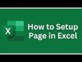 How to setup page in excel  tech pro advice