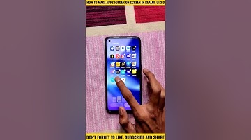 HOW TO MAKE APPS FOLDER ON HOME SCREEN IN REALME UI 3.0 #shorts #realme #realmeui3.0 #realmeui