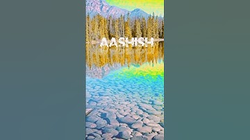 Text Name Aashish | Name Style Text  on water | #treanding#viral #shorts #status #video