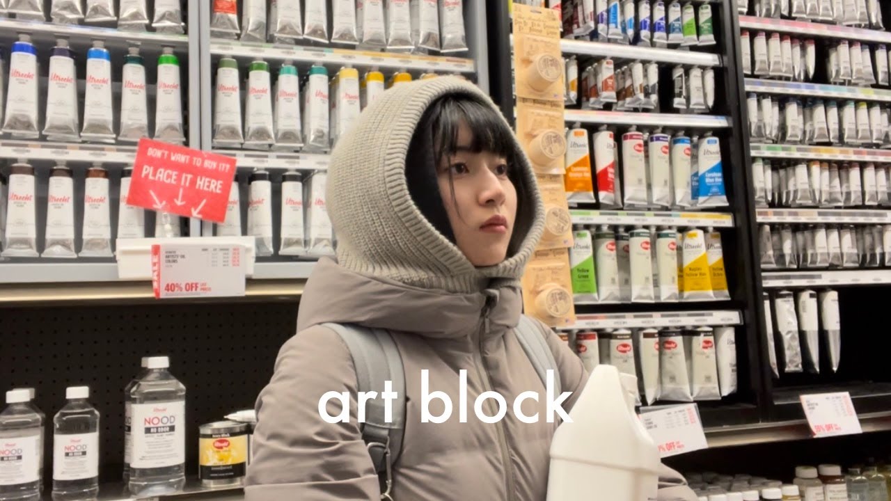 art school vlog slice of life, running errands, in my art block era 🤩