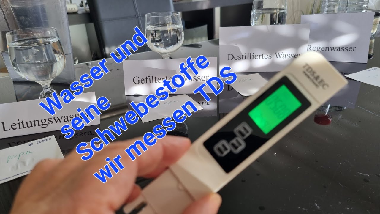 Wassertester Messen Mit einem Tds Und Ec Messgerät - Im Test! Total dissolved solids