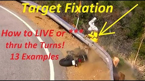 Motorcycle Target Fixation Accidents 13 Live or Die Examples & Training How to NOT CRASH