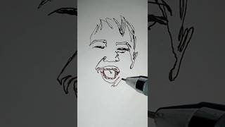 Big smile simple line art #short Big smile simple line art #short
