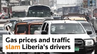 Gas prices and jams grind slam drivers in Liberia screenshot 4