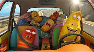 Larva Movie 2026: Red Can’t Handle Yellow’s Wild Driving on the Dangerous Road! 🚗💥😆 19.5