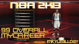 NBA 2K13 - How to Get 99 OVR MyCareer Before Rookie Showcase (ONLINE + NO USB) screenshot 3