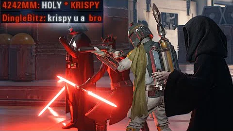 Palpatine quickly humbles TOXIC TBAGGING BLASTERS | HvV #1493 | Star Wars Battlefront 2