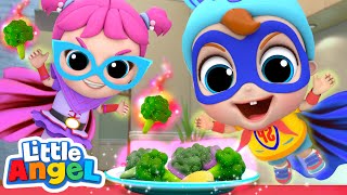 Vegetables Make Us Strong! | Healthy Habits Song | Little Angel Kids Songs
