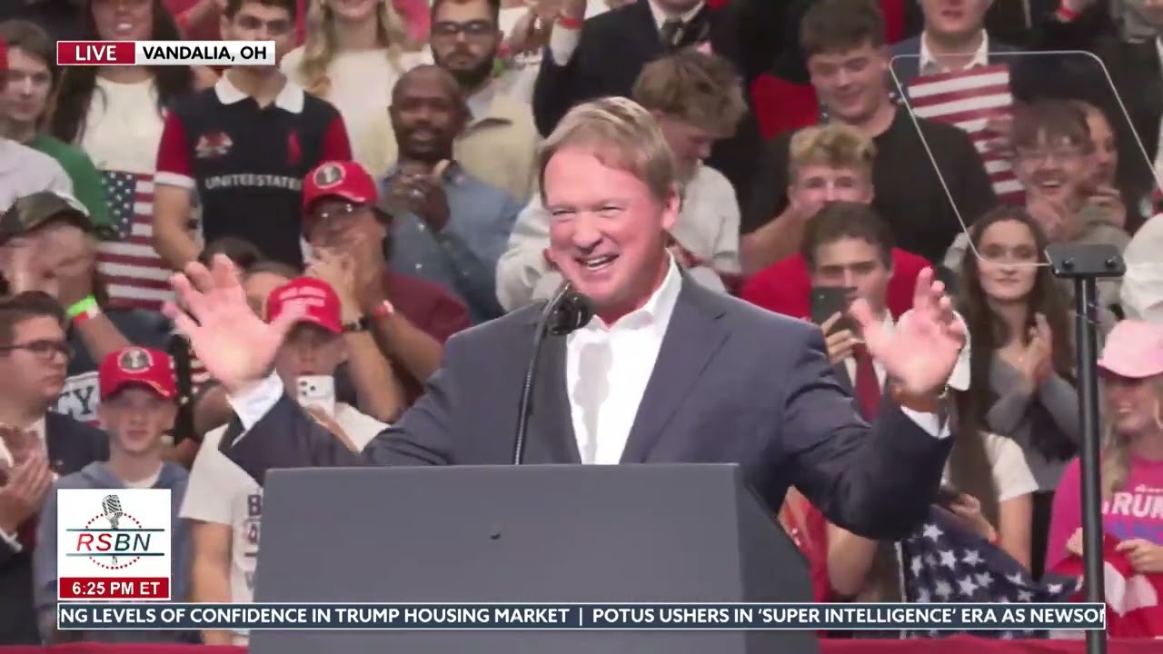 Super Bowl Winning Coach Jon Gruden Riles Up Crowd for Sen. Husted - 10/03/26