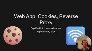 🧠 Web App, Cookies, Reverse Proxy | Lessons Learned from Building the Unit Profile