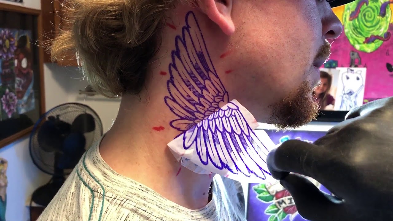 Top more than 162 wings throat tattoo