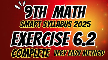 9Th Class Math New Book 2025 Exercise 6.2 || PTB || Trigonometry, Smart Syllabus