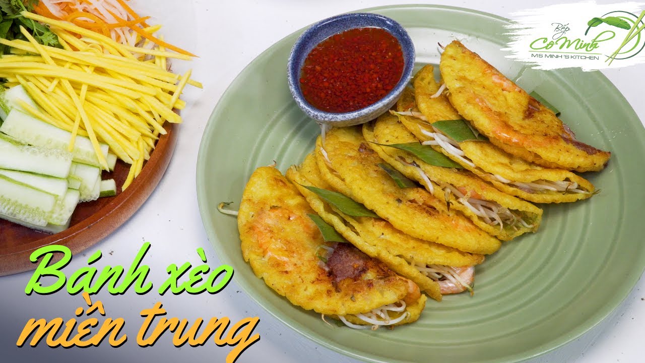 Làm Bánh Xèo Miền Trung chuẩn vị cực ngon tại nhà - Vietnamese crepe | Bếp Cô Minh Tập 245