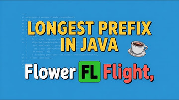 Longest Common Prefix in Java | Coding Interview Question Explained