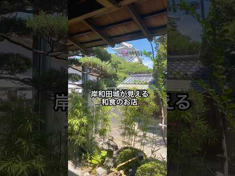 岸和田城が見える和食屋さん #絶景 #自然 #主婦vlog #グルメ好き #osaka #shorts