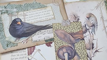 Journal Cards - Edith Holden Stacked Envelope Junk Journal Using a File Folder - Part 5
