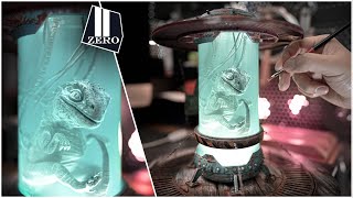 How To Make a Jurassic World / Indominus Rex-Blue Diorama / Epoxy resin