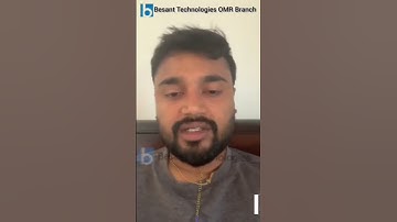 Besant Technologies OMR Branch|||Near IT HUB|||Student Review|||💯% Placement Support