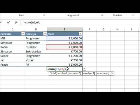 Video: Kako napraviti minus sumu u Excelu?