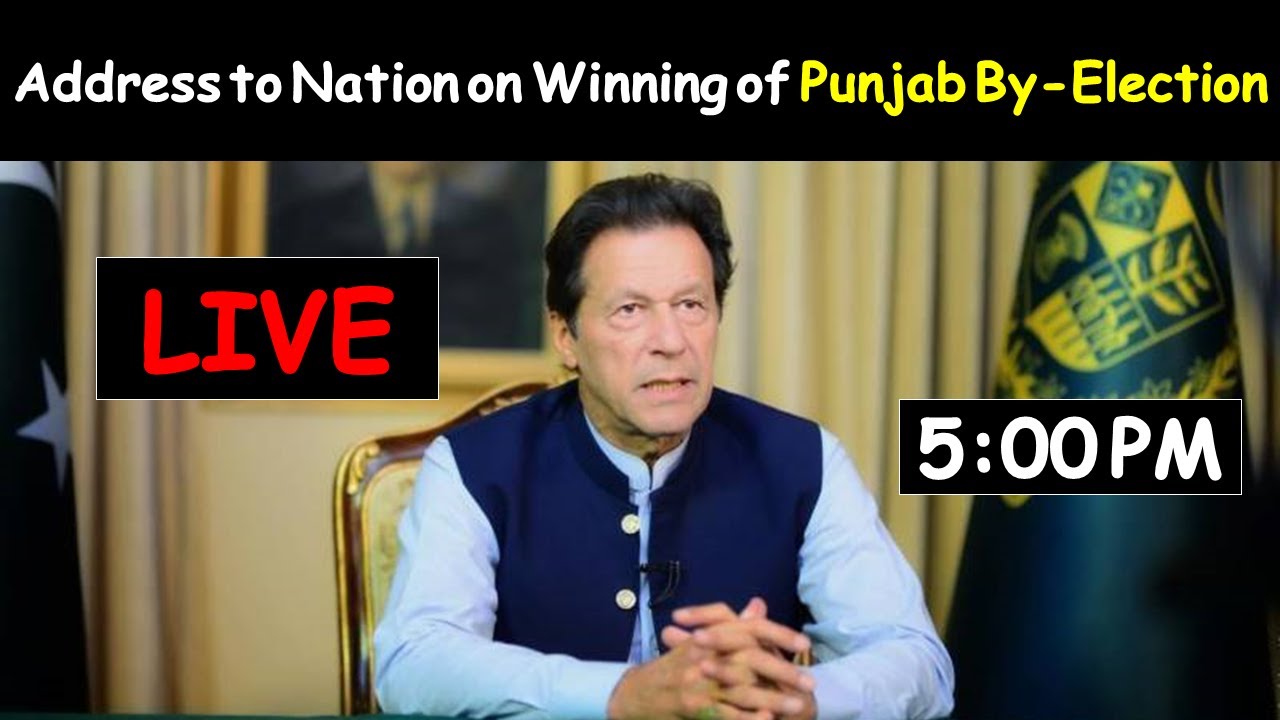 Former PrimeMinister & PTI Chairman Imran Khan Saab Address on Winning of Punjab By-Elections | Live