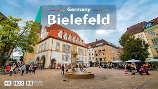 Bielefeld, Germany 🇩🇪 Amazing City Walking Tour 🌤️ 4K 60fps HDR | Exploring the City Landmarks, 2023