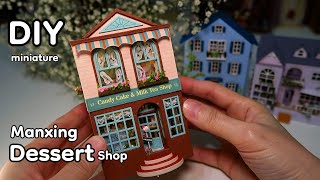 DIY Miniature Dollhouse Kit l Manxing Dessert Shop l 맨싱 디저트 가게 l 미니어처 miniature 쉽게 만들기
