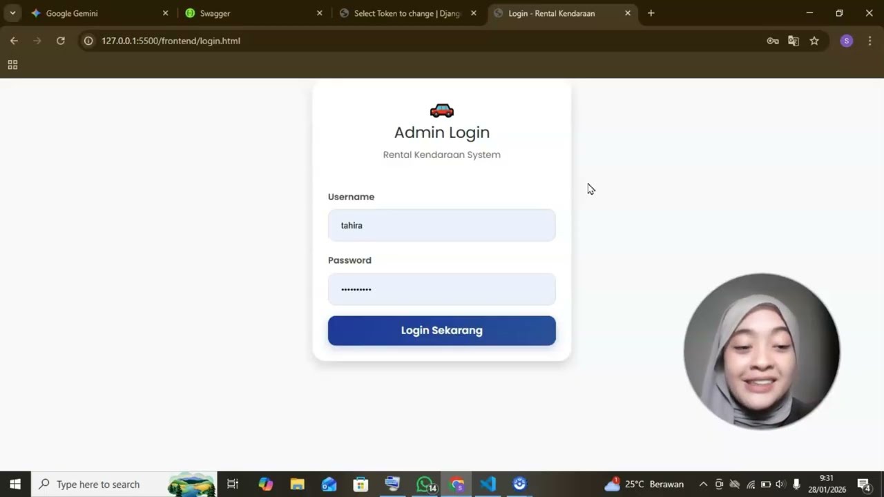 Implementasi REST API Django & Bootstrap pada Aplikasi Penyewaan Mobil