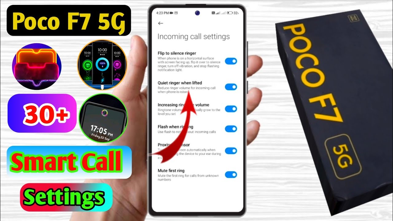 how to smart call in poco f7 | poco f7 smart call setting kaise kare