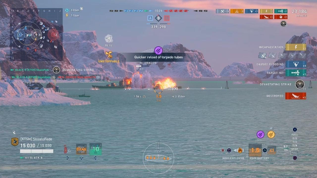 World of Warships: Legends_2026 BLACK B nice game 77K damage 4kill