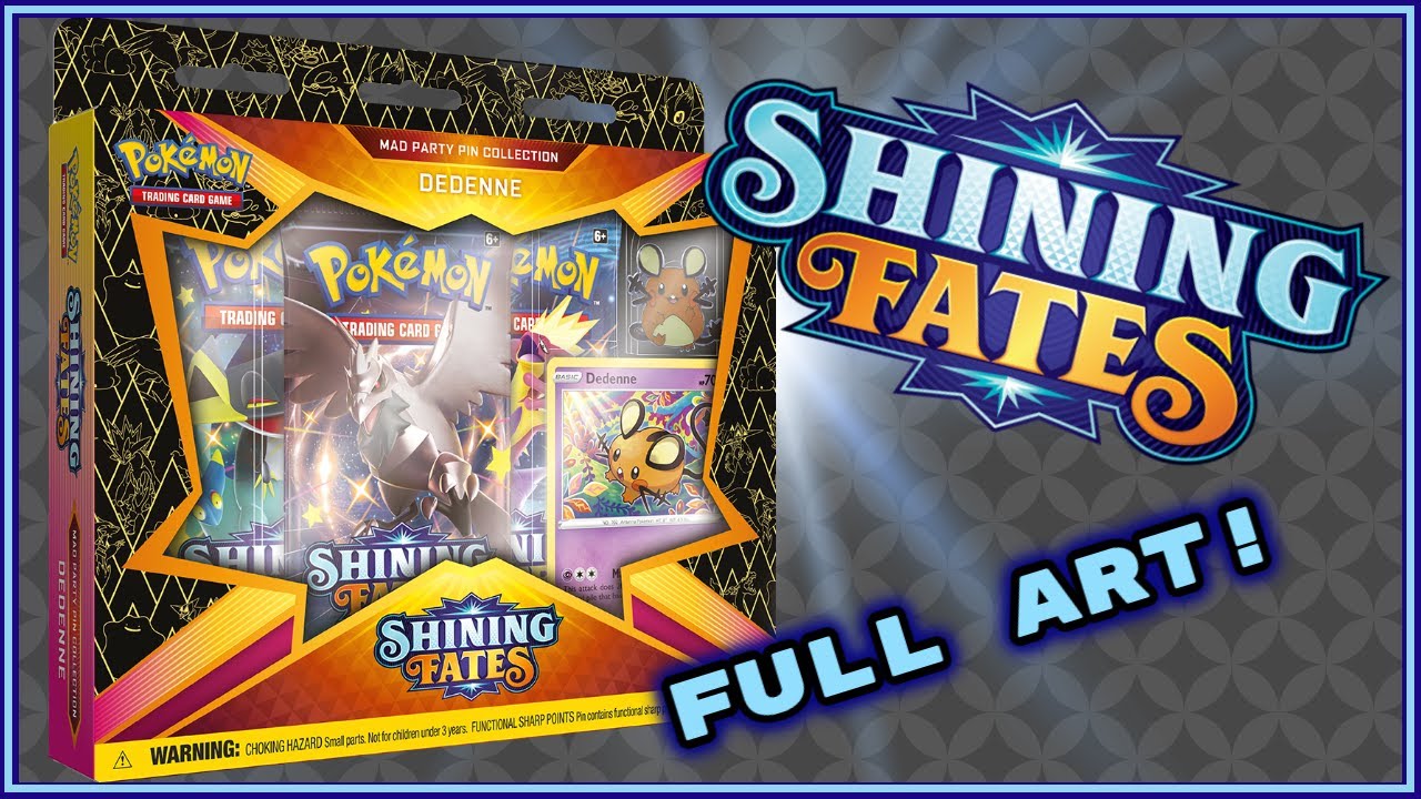 Pokemon Shining Fates Mad Party Pin Collection Opening! Full Art Hit!